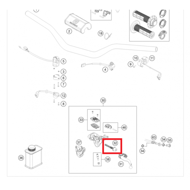 Kit reparatie pompa ambreiaj GasGas EC 250/300 21-22