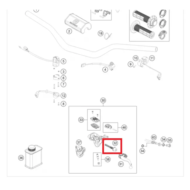 Kit reparatie pompa ambreiaj GasGas EC 250/300 21-22