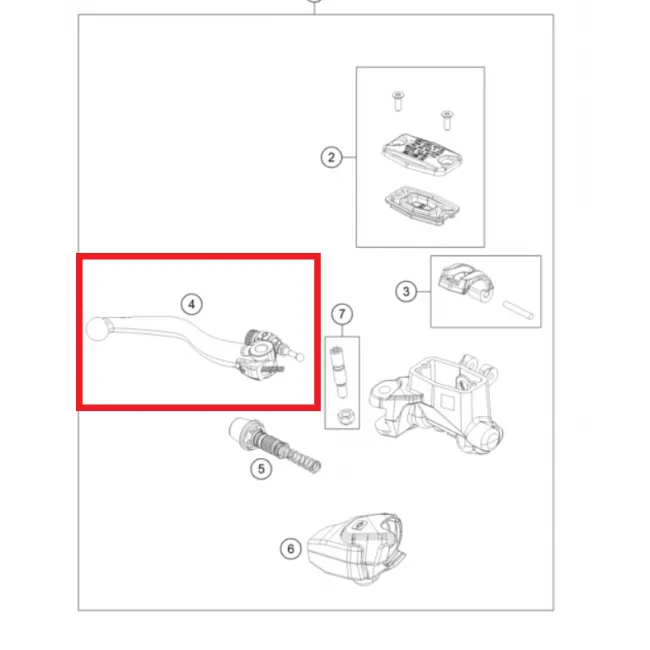Maneta frana GasGas EC 250/300 21-22