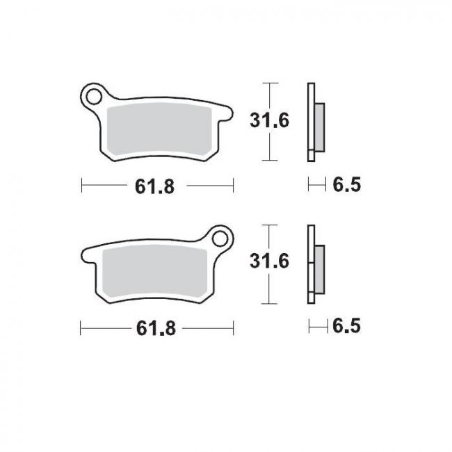 Placute frana KTM SX 65/85 02-22 Moto Master Sinter Pro