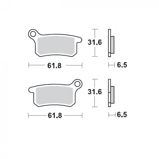 Placute frana KTM SX 65/85 02-22 Moto Master Sinter Pro