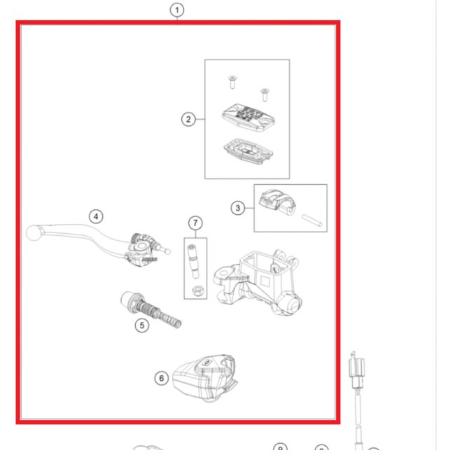 Pompa frana mana GasGas EC 250/300 21-22