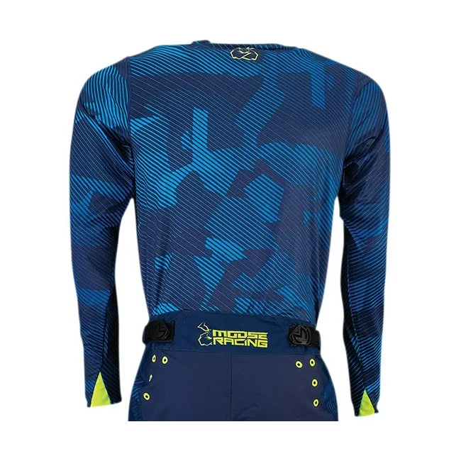 Tricou Moose Racing Argoid Navy Fluo Yellow