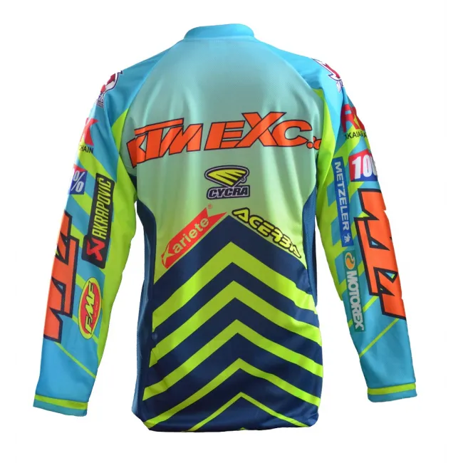 Tricou KTMEXC.RO Light Blue Lime