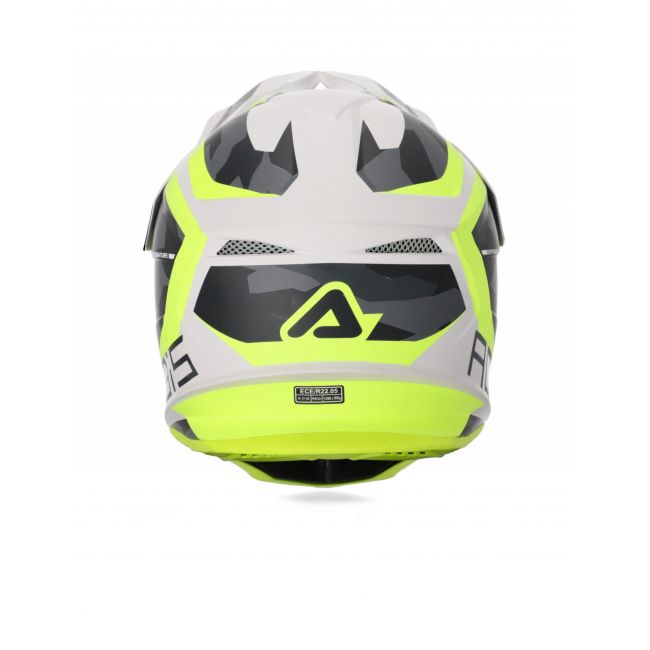 Casca Acerbis Profile 4 Yellow Fluo White