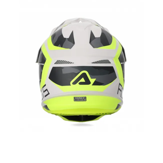 Casca Acerbis Profile 4 Yellow Fluo White
