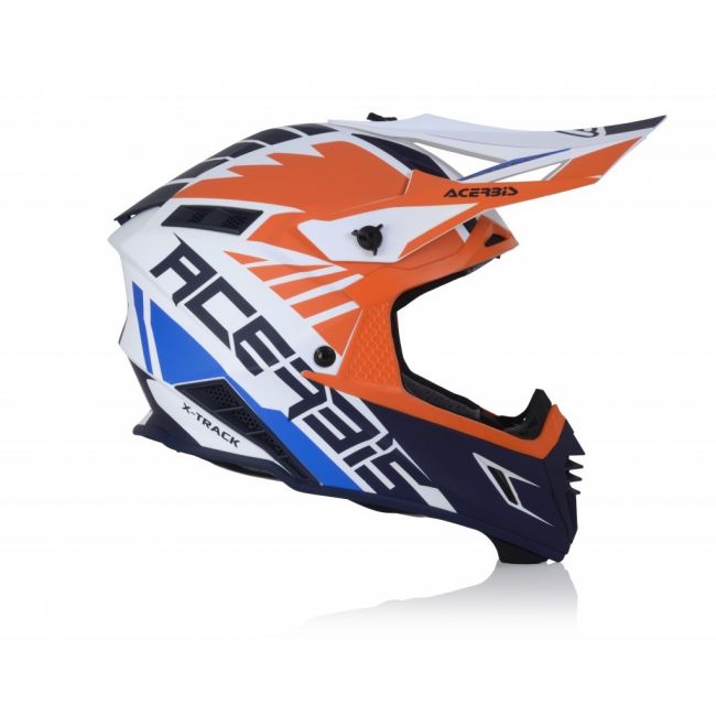 Casca Acerbis X-Track Orange Blue