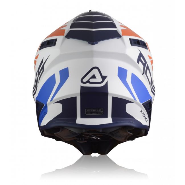 Casca Acerbis X-Track Orange Blue