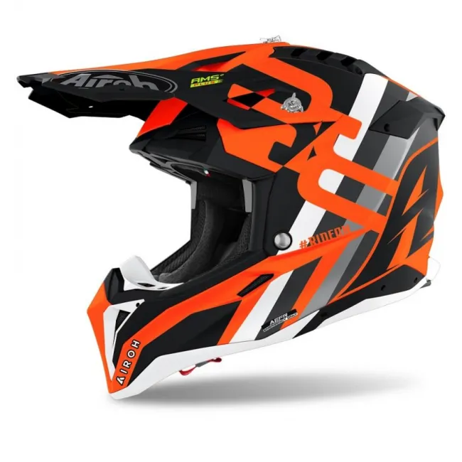 Casca Airoh Aviator 3 Rainbow Orange