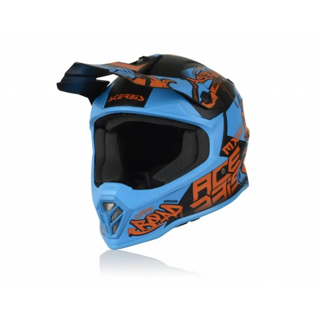 Casca copii Acerbis Steel Blue Red