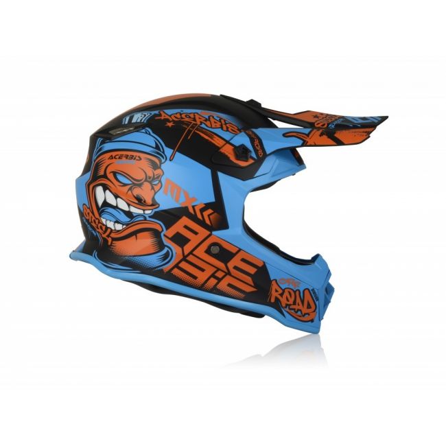 Casca copii Acerbis Steel Blue Red