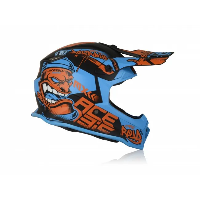 Casca copii Acerbis Steel Blue Red