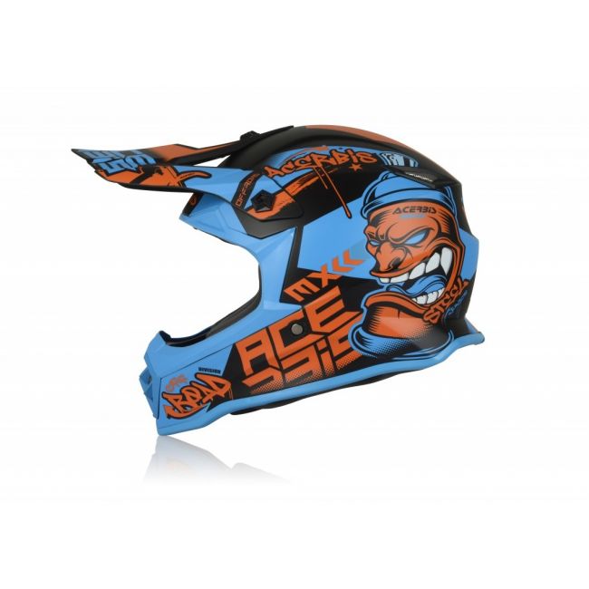 Casca copii Acerbis Steel Blue Red