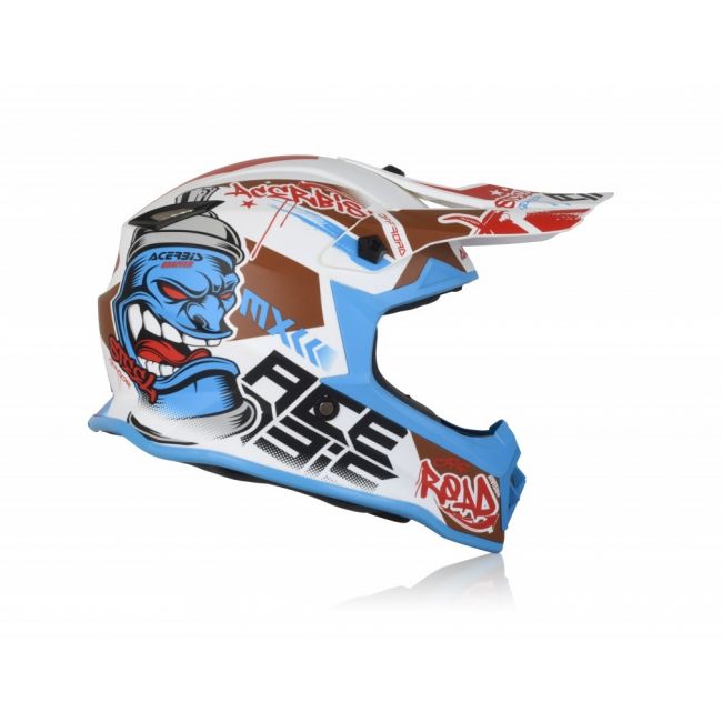 Casca copii Acerbis Steel White Blue