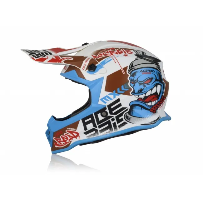 Casca copii Acerbis Steel White Blue
