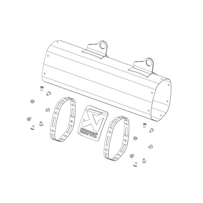 Exterior toba evacuare KTM 250/350 17-19 Akrapovic