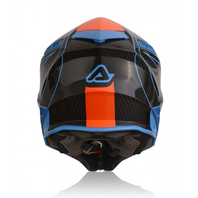 Casca Acerbis Steel Carbon Orange Blue