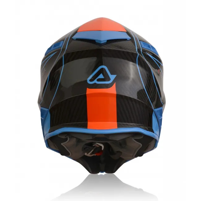 Casca Acerbis Steel Carbon Orange Blue