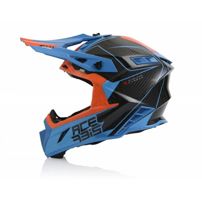 Casca Acerbis Steel Carbon Orange Blue