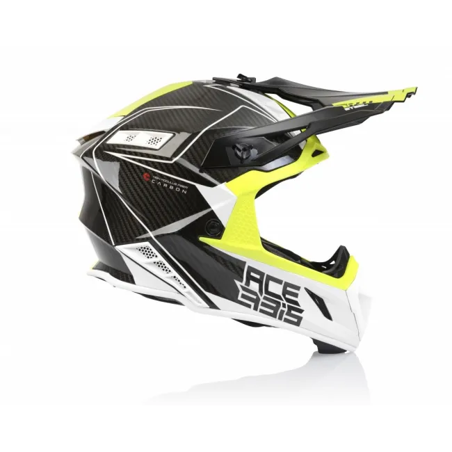Casca Acerbis Steel Carbon White Yellow