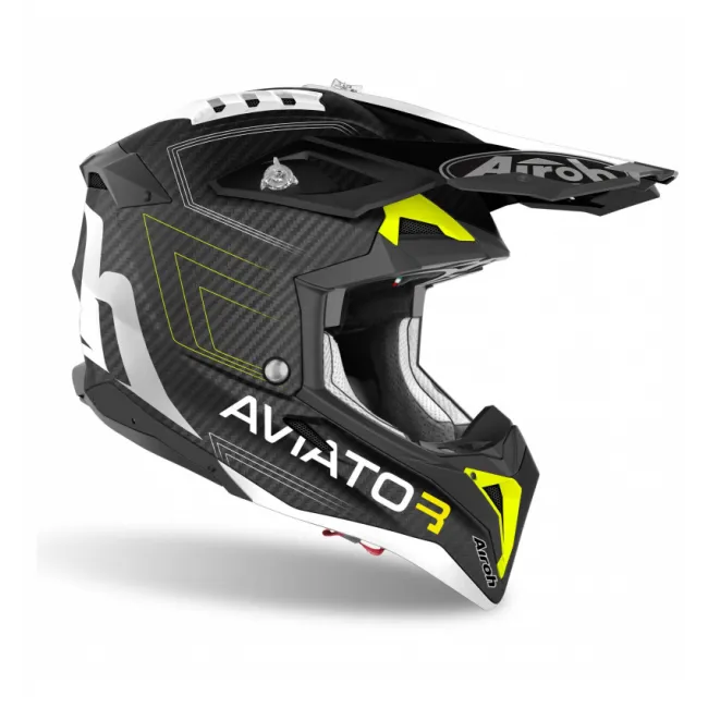 Casca Airoh Aviator 3 Primal Yellow Matt