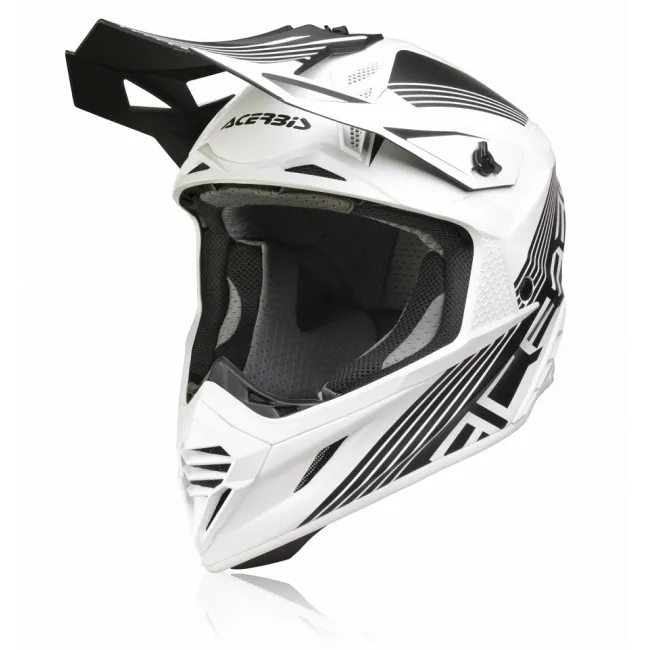 Casca Acerbis X-Track White Black