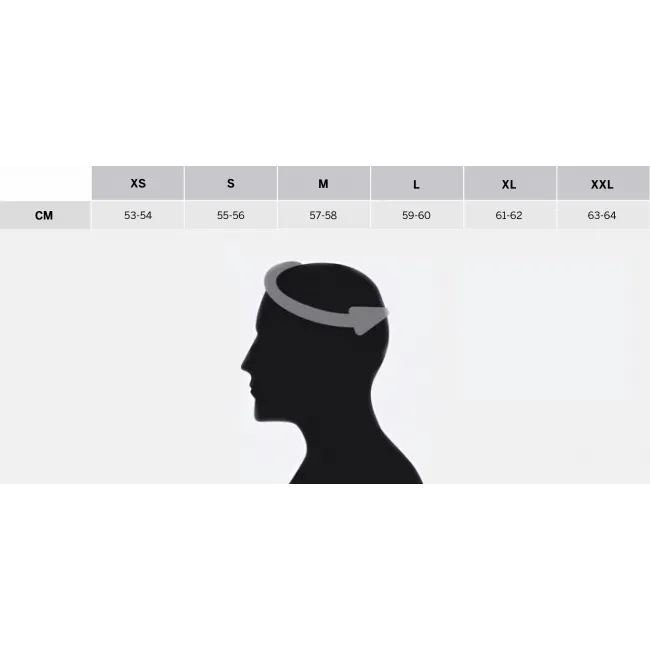 Casca Acerbis X-Track White Black