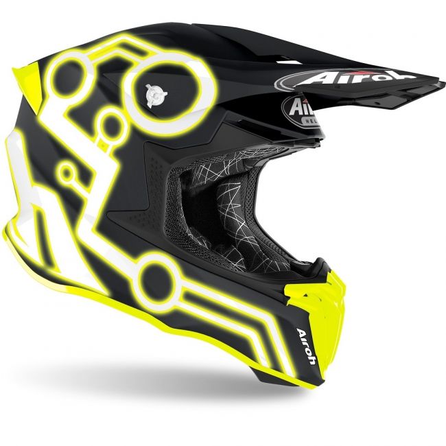 Casca Airoh Twist 2.0 Neon Yellow Matt