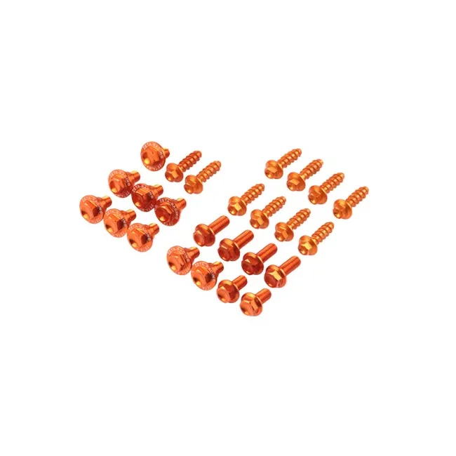 Kit suruburi anodizate Zeta Orange