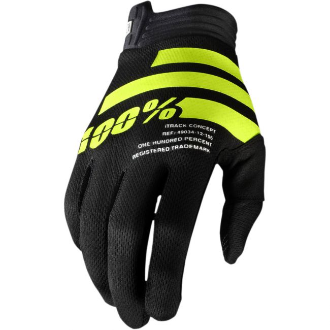Manusi 100% iTrack Black/Fluo Yellow