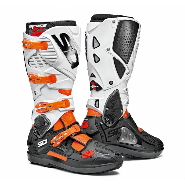 Cizme Sidi Crossfire 3 SRS Orange Fluo White Black