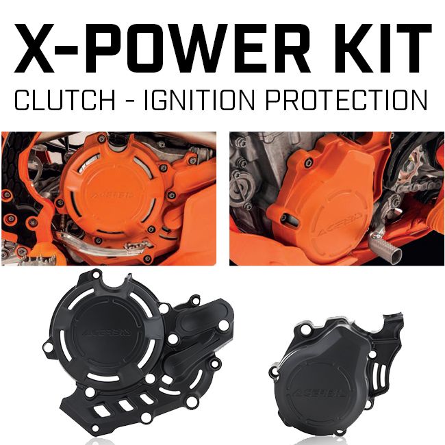 Kit protectii motor KTM 2T 250/300 17-19 Acerbis Black
