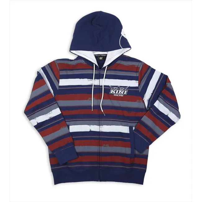 Hanorac Kini Stripes Dark Navy Grey