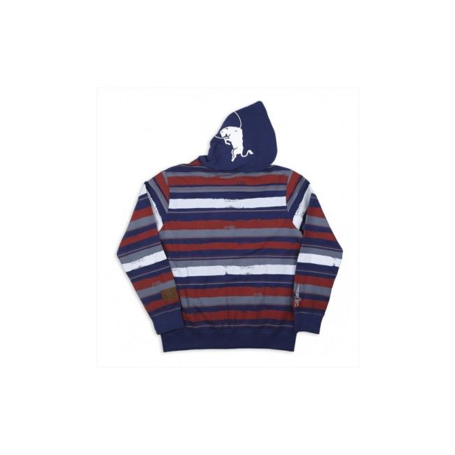 Hanorac Kini Stripes Dark Navy Grey