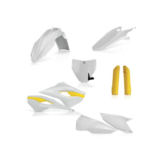 Kit plastice complet Husqvarna TC/FC 15-16 Replica White Yellow