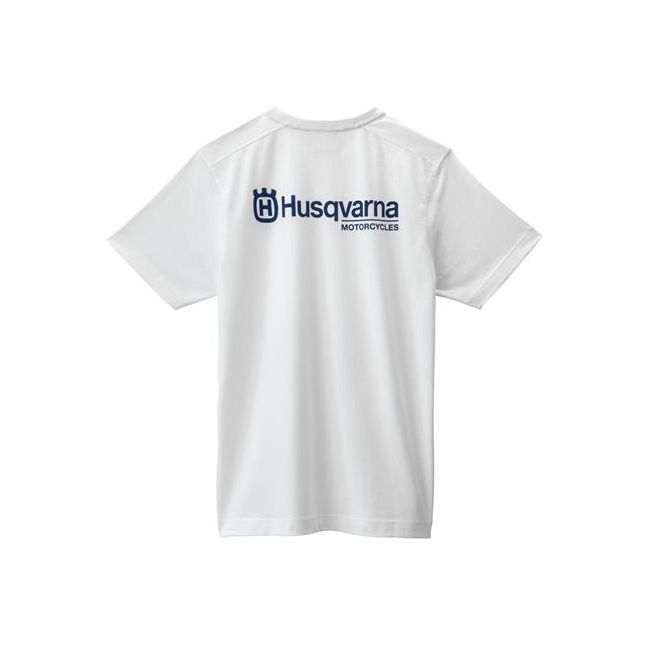 Tricou Husqvarna Basic Logo White