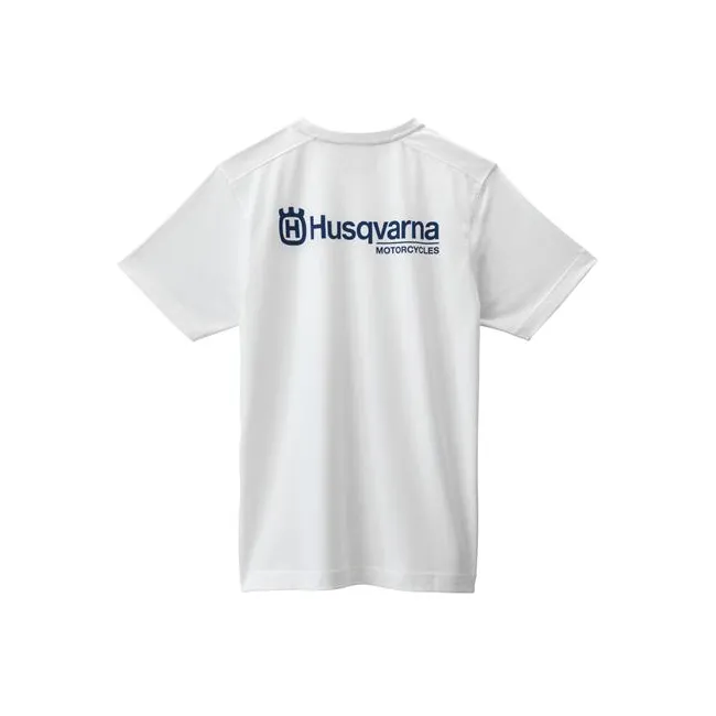 Tricou Husqvarna Basic Logo White