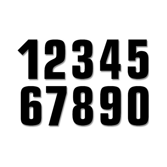 Race number Blackbird negru 13x7 cm