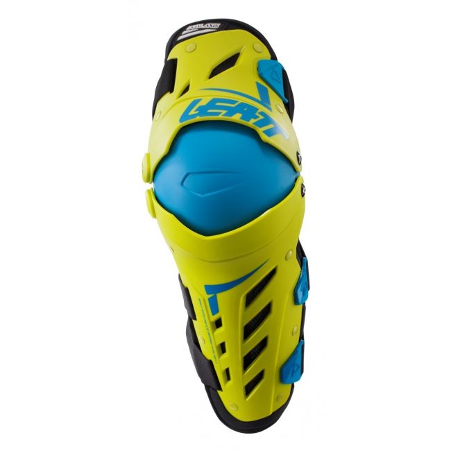 Genunchiere Leatt Dual Axis Lime Blue