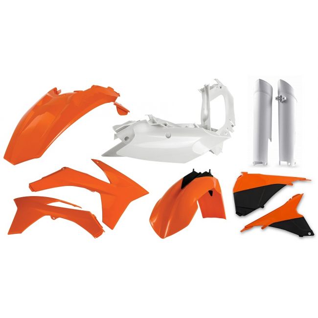 Kit complet plastice KTM 12-13 Acerbis Orange/White