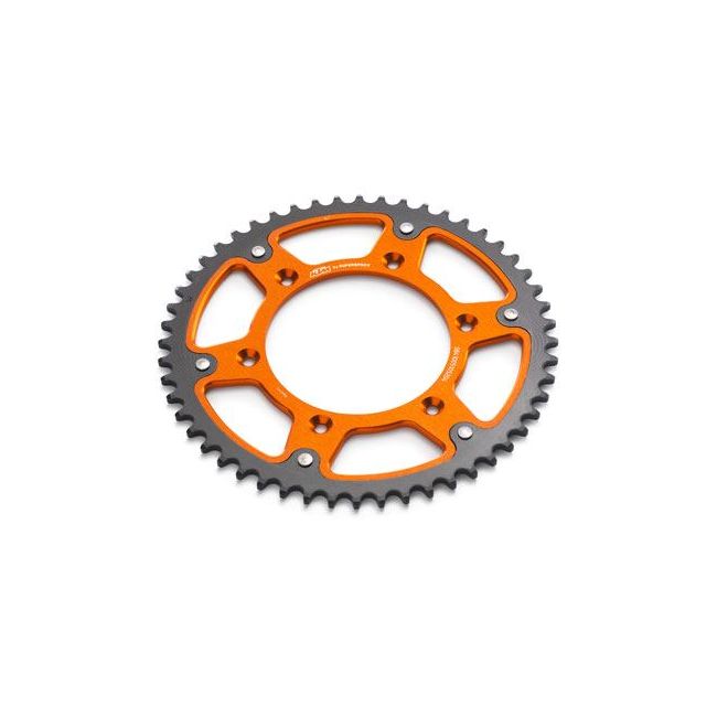 Pinion otel-aluminiu portocaliu KTM 50 dinti