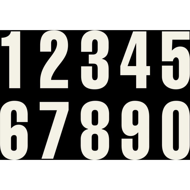 Startnumbers KTM Black