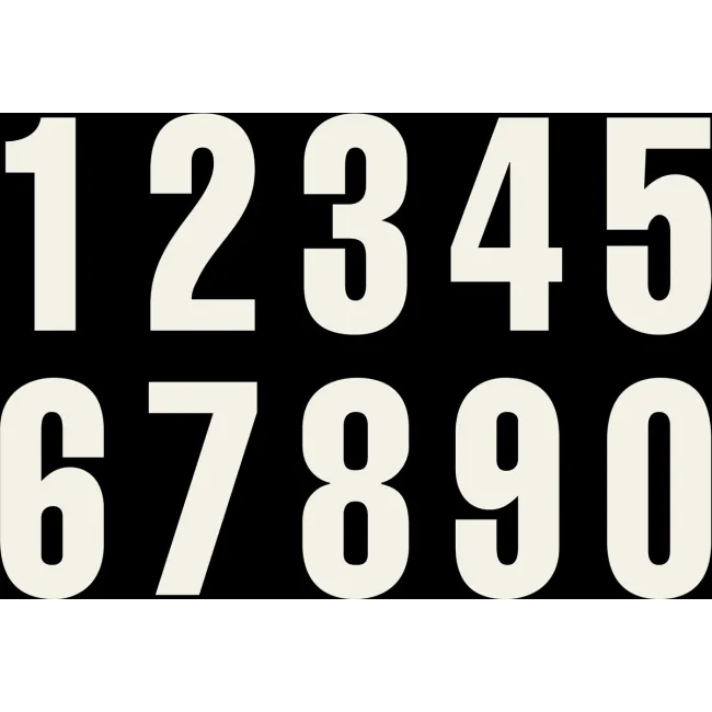 Startnumbers KTM Black