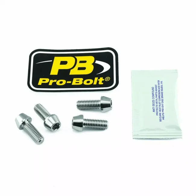 Axle Pinch Bolt Kit Stainless Steel, Front