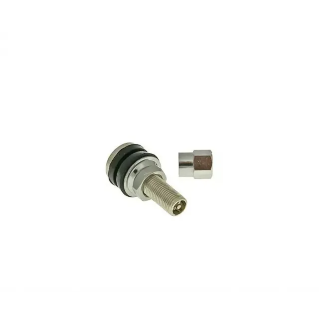 Tyre valve tubeless straight short metal