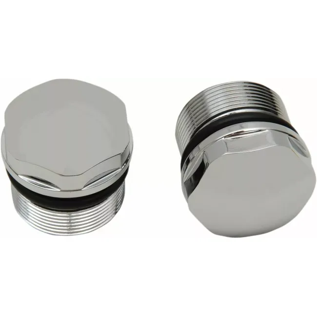 Chrome Fork Tube Plugs and Caps