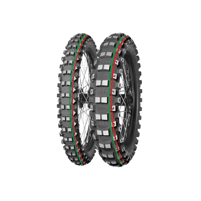 Cauciuc 80/100-12 Mitas TERRA FORCE-MX MH 50M (dunga rosu verde)