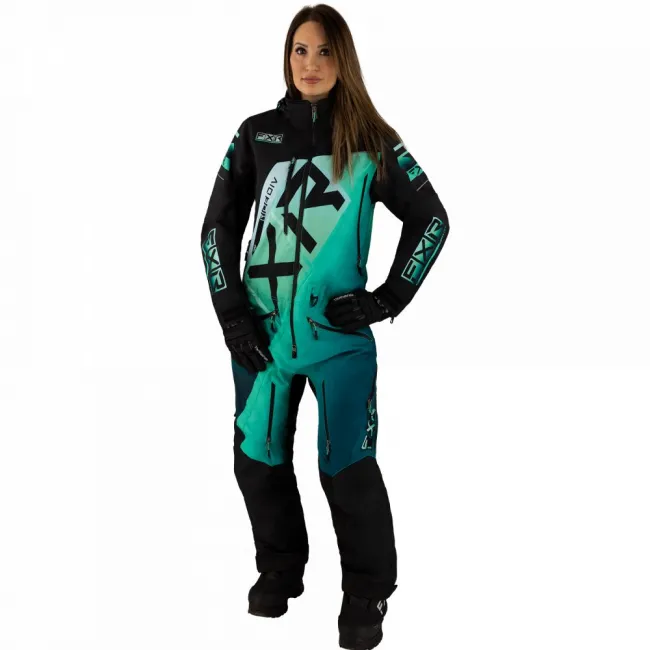 Combinezon dama snow FXR CX FAST Insulated Black Mint Fade