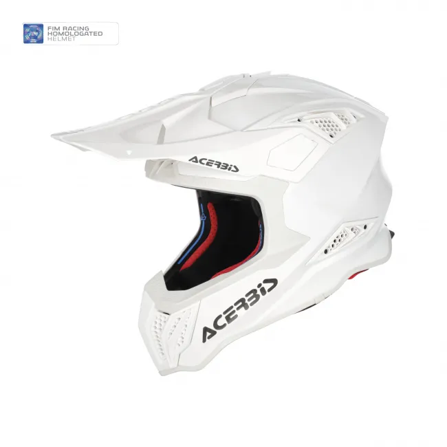 Casca carbon Acerbis Airstrike Fim Racing White