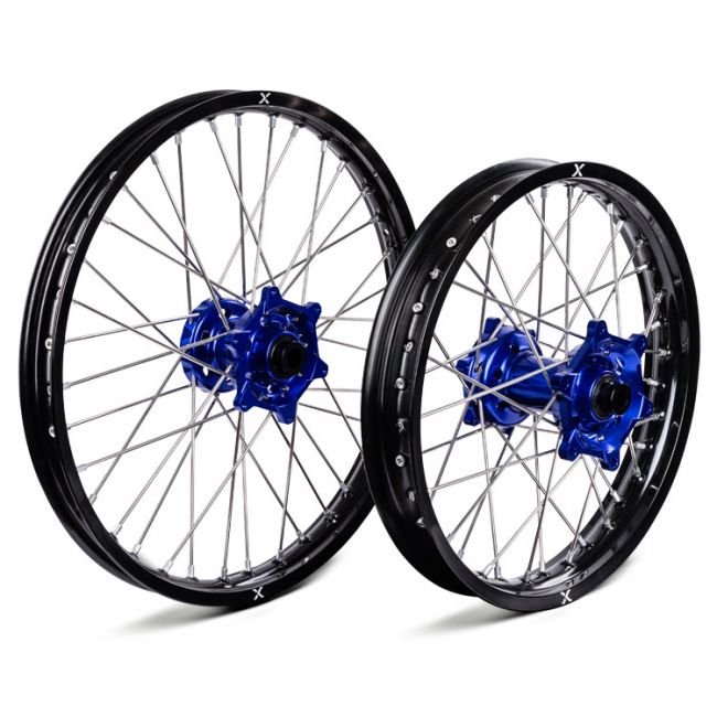 Set roti Husqvarna 16-22 21&quot;+18&quot; X-Grip Black Blue